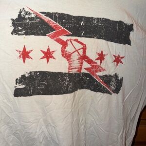 WWE Authentic Tee CM Punk BEST IN THE WORLD BASEBALL TEE. ORIGINAL. NOW VINTAGE